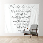 Lofaris Personalized Wedding Vows Backdrop Decor Banner